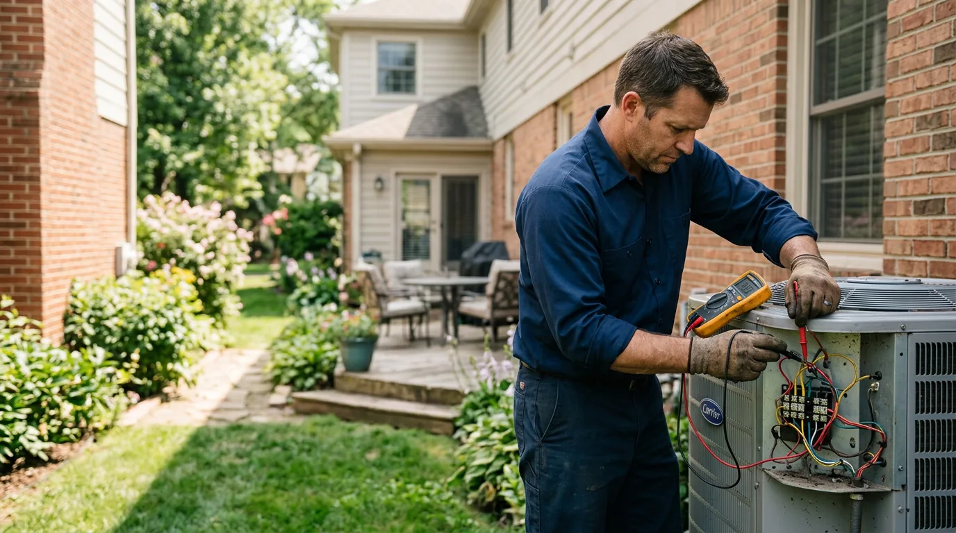 HVAC technician working near Tell, TX